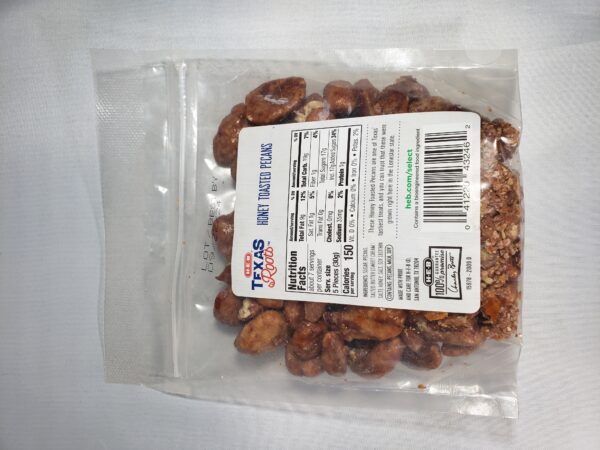 heb texas roots honey toasted pecans 7oz bag