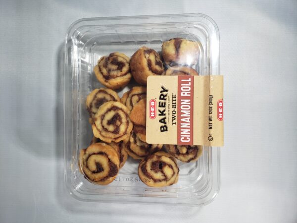 heb bakery two-bite cinnamon rolls 12oz