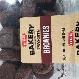 heb bakery two-bite brownies 12oz