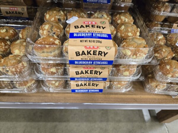 heb blueberry streusel mini muffins