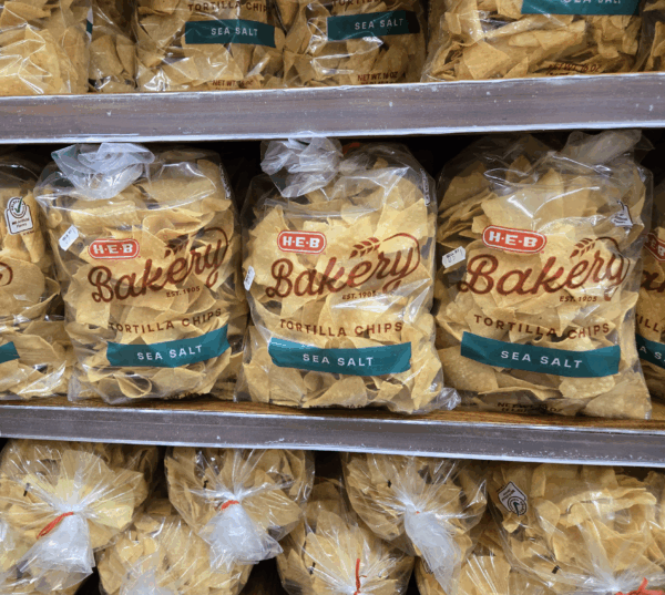 heb bakery sea salt tortilla chips one pound bag